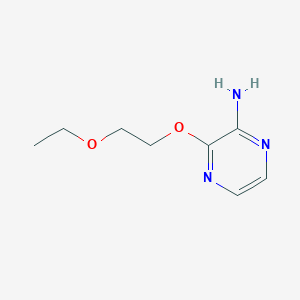 molecular formula C8H13N3O2 B8059796 3-(2-Ethoxyethoxy)pyrazin-2-amine 