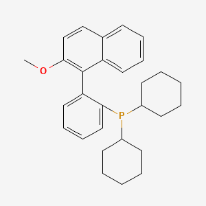 molecular formula C29H35OP B8059803 二环己基(2-(2-甲氧基萘-1-基)苯基)膦 
