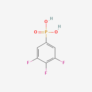 molecular formula C6H4F3O3P B8059804 3,4,5-三氟苯基膦酸 