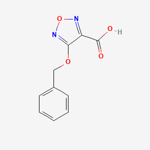 molecular formula C10H8N2O4 B8059848 4-Phenylmethoxy-1,2,5-oxadiazole-3-carboxylic acid 