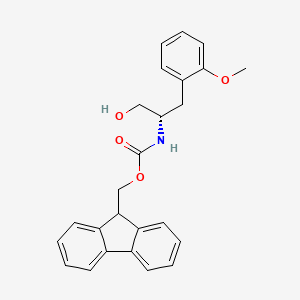 molecular formula C25H25NO4 B8059940 9H-fluoren-9-ylmethyl N-[(2S)-1-hydroxy-3-(2-methoxyphenyl)propan-2-yl]carbamate 
