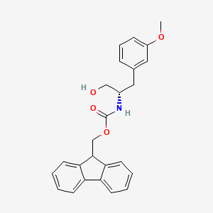 molecular formula C25H25NO4 B8059941 9H-fluoren-9-ylmethyl N-[(2S)-1-hydroxy-3-(3-methoxyphenyl)propan-2-yl]carbamate 
