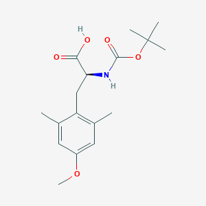 molecular formula C17H25NO5 B8059968 (2S)-3-(4-methoxy-2,6-dimethylphenyl)-2-[(2-methylpropan-2-yl)oxycarbonylamino]propanoic acid 