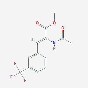 molecular formula C13H12F3NO3 B8059978 methyl (Z)-2-acetamido-3-[3-(trifluoromethyl)phenyl]prop-2-enoate 