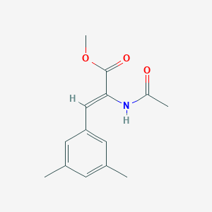 molecular formula C14H17NO3 B8059993 (Z)-alpha-(Acetylamino)-3,5-dimethylbenzeneacrylic acid methyl ester 