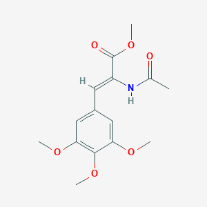 molecular formula C15H19NO6 B8059998 2-(Acetylamino)-3-(3,4,5-trimethoxyphenyl)propenoic acid methyl ester 