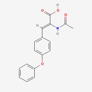 molecular formula C17H15NO4 B8060006 (Z)-2-acetamido-3-(4-phenoxyphenyl)prop-2-enoic acid 
