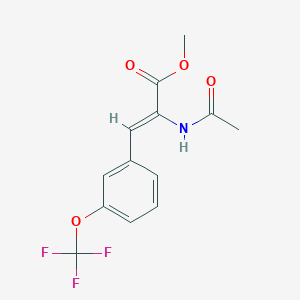 molecular formula C13H12F3NO4 B8060010 methyl (Z)-2-acetamido-3-[3-(trifluoromethoxy)phenyl]prop-2-enoate 