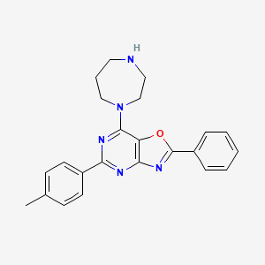 7-(1,4-Diazepan-1-yl)-5-(4-methylphenyl)-2-phenyl-[1,3]oxazolo[4,5-d]pyrimidine