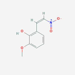molecular formula C9H9NO4 B8060029 2-methoxy-6-[(Z)-2-nitroethenyl]phenol 