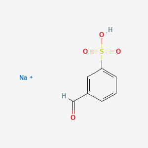 molecular formula C7H6NaO4S+ B8060040 Sodium;3-formylbenzenesulfonic acid 