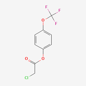 molecular formula C9H6ClF3O3 B8060042 [4-(Trifluoromethoxy)phenyl] 2-chloroacetate 