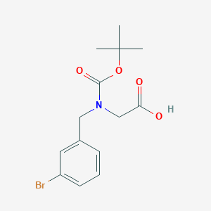 molecular formula C14H18BrNO4 B8060059 N-Boc-3-bromobenzyl-glycine 