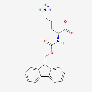 molecular formula C20H22N2O4 B8060084 (2S)-5-azaniumyl-2-(9H-fluoren-9-ylmethoxycarbonylamino)pentanoate 