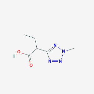 molecular formula C6H10N4O2 B8060089 2-(2-methyl-2H-1,2,3,4-tetrazol-5-yl)butanoic acid 
