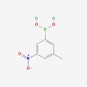 molecular formula C7H8BNO4 B8060093 (3-甲基-5-硝基苯基)硼酸 