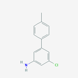 molecular formula C13H12ClN B8060213 3-Chloro-5-(4-methylphenyl)aniline 