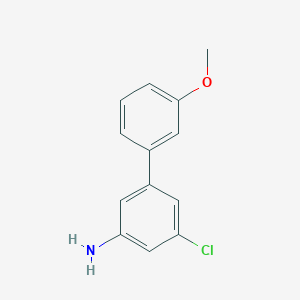 molecular formula C13H12ClNO B8060224 3-Chloro-5-(3-methoxyphenyl)aniline 