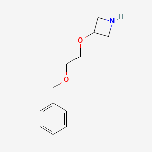 molecular formula C12H17NO2 B8060247 3-[2-(Benzyloxy)ethoxy]azetidine 
