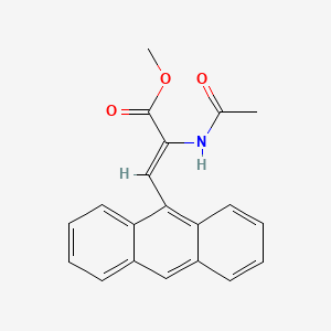 molecular formula C20H17NO3 B8060256 methyl (Z)-2-acetamido-3-anthracen-9-ylprop-2-enoate 