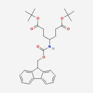 ditert-butyl 4-(9H-fluoren-9-ylmethoxycarbonylamino)heptanedioate