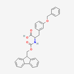 (2S)-3-[3-(benzyloxy)phenyl]-2-{[(9H-fluoren-9-ylmethoxy)carbonyl]amino}propanoic acid