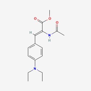 molecular formula C16H22N2O3 B8060285 methyl (Z)-2-acetamido-3-[4-(diethylamino)phenyl]prop-2-enoate 