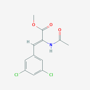 molecular formula C12H11Cl2NO3 B8060316 methyl (Z)-2-acetamido-3-(3,5-dichlorophenyl)prop-2-enoate 