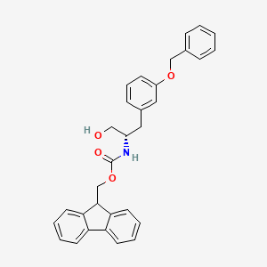 molecular formula C31H29NO4 B8060384 9H-fluoren-9-ylmethyl N-[(2S)-1-hydroxy-3-(3-phenylmethoxyphenyl)propan-2-yl]carbamate 