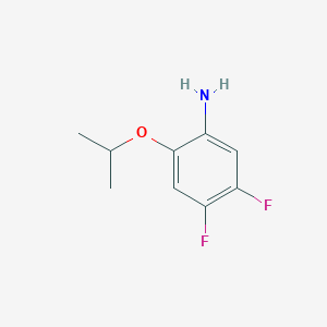 molecular formula C9H11F2NO B8060489 4,5-Difluoro-2-(propan-2-yloxy)aniline 