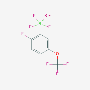 molecular formula C7H3BF7KO B8060571 Potassium [2-fluoro-5-(trifluoromethoxy)phenyl]trifluoroborate 