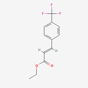 molecular formula C12H11F3O2 B8060631 2-Propenoic acid, 3-[4-(trifluoromethyl)phenyl]-, ethyl ester CAS No. 101466-85-7