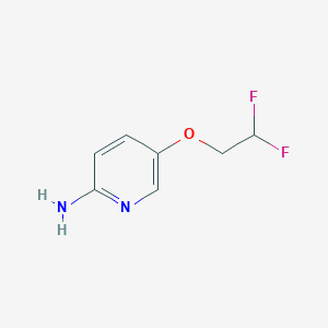 molecular formula C7H8F2N2O B8060639 5-(2,2-Difluoroethoxy)pyridin-2-amine 