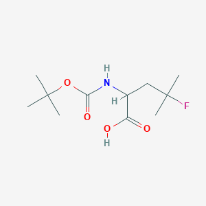 molecular formula C11H20FNO4 B8060695 2-(tert-Butoxycarbonylamino)-4-fluoro-4-methylpentanoic acid 