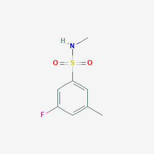 molecular formula C8H10FNO2S B8060745 3-Fluoro-N,5-dimethylbenzene-1-sulfonamide 