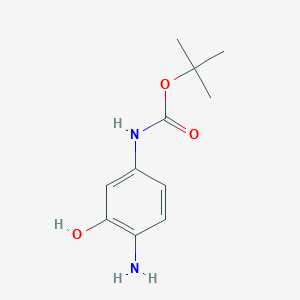 tert-Butyl N-(4-amino-3-hydroxyphenyl)carbamate