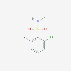 molecular formula C8H10ClNO2S B8060843 2-Chloro-N,6-dimethylbenzene-1-sulfonamide 