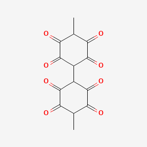 molecular formula C14H10O8 B8060874 3-Methyl-6-(4-methyl-2,3,5,6-tetraoxocyclohexyl)cyclohexane-1,2,4,5-tetrone 