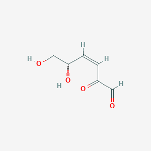 molecular formula C6H8O4 B8060886 (3Z,5S)-5,6-Dihydroxy-3-hexene-1,2-dione 
