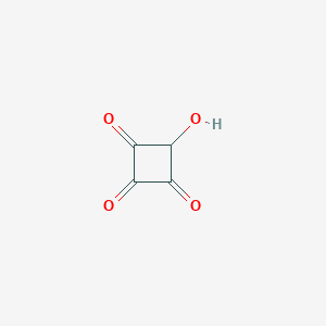 molecular formula C4H2O4 B8060894 4-Hydroxycyclobutane-1,2,3-trione 