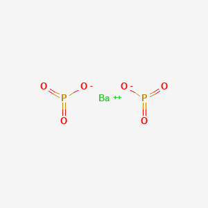 molecular formula Ba(PO3)2<br>BaO6P2 B080609 亚磷酸钡 CAS No. 13762-83-9