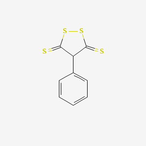 molecular formula C9H6S4 B8060900 4-Phenyl-5-thio-3H-1,2-dithiole-3-thione 