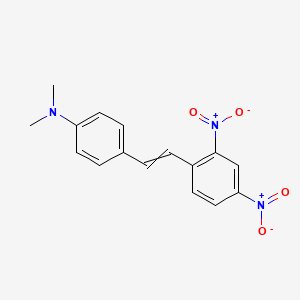 molecular formula C16H15N3O4 B8060918 4-[2-(2,4-dinitrophenyl)ethenyl]-N,N-dimethylaniline 