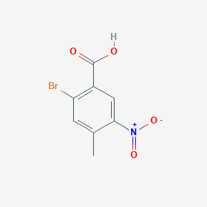 molecular formula C8H6BrNO4 B8060940 2-Bromo-4-methyl-5-nitrobenzoic acid 