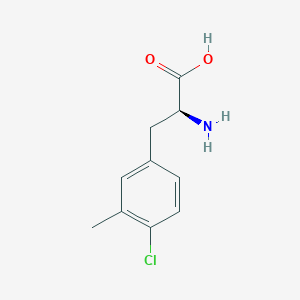 molecular formula C10H12ClNO2 B8060947 (2S)-2-amino-3-(4-chloro-3-methylphenyl)propanoic acid 