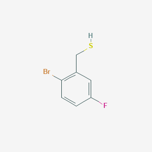 molecular formula C7H6BrFS B8060966 (2-Bromo-5-fluorophenyl)methanethiol 