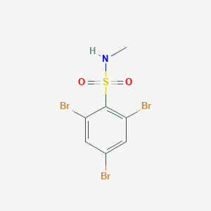 molecular formula C7H6Br3NO2S B8060974 2,4,6-Tribromo-N-methylbenzene-1-sulfonamide 