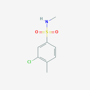 molecular formula C8H10ClNO2S B8060975 3-chloro-N,4-dimethylbenzene-1-sulfonamide 