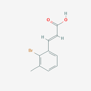 molecular formula C10H9BrO2 B8061007 2-Bromo-3-methylcinnamic acid 