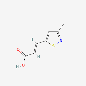 (2E)-3-(3-methyl-1,2-thiazol-5-yl)prop-2-enoic acid